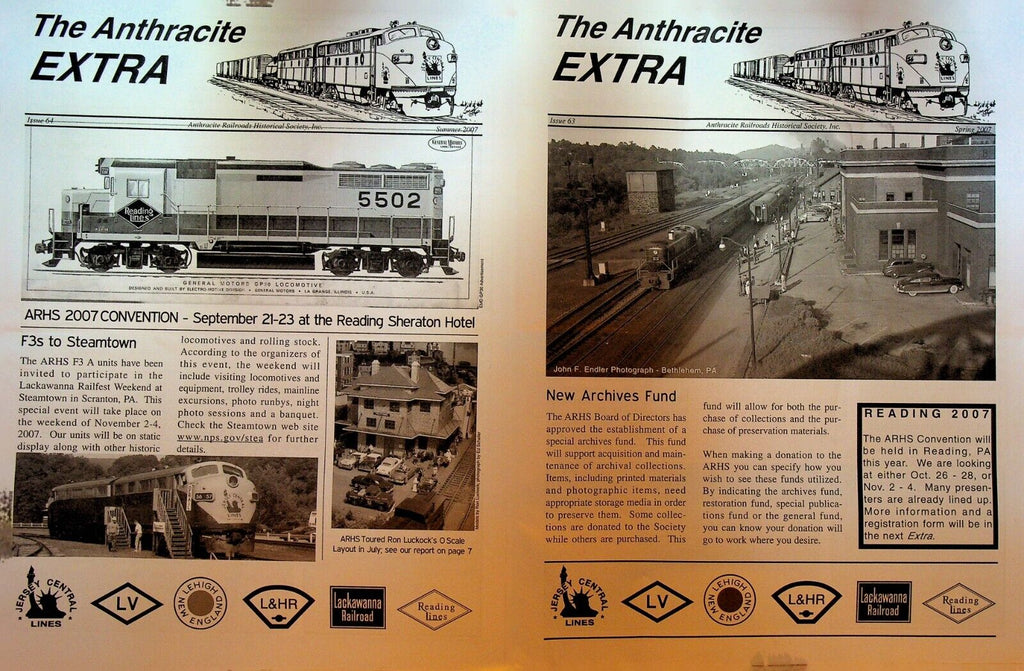The Anthracite Extra Lot of 58 Issues 1980s to 2020s Railroad Train History
