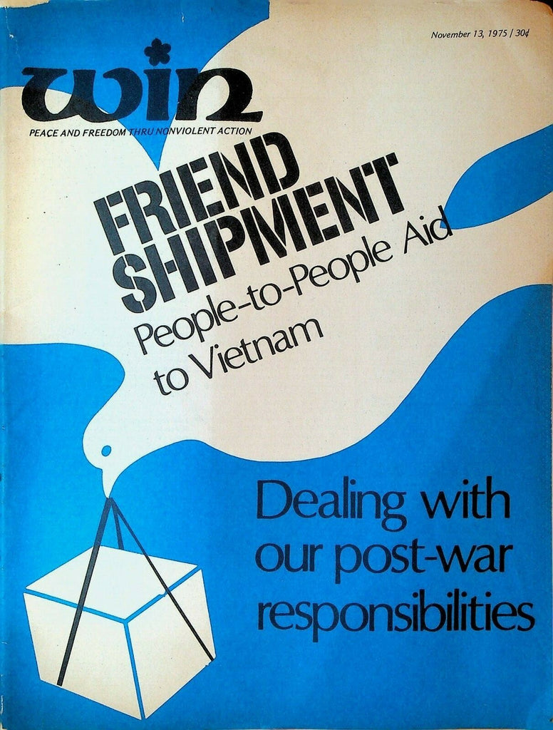 Win Magazine November 13 1975 Vietnam Martin Jaffe Design Washington DC 0