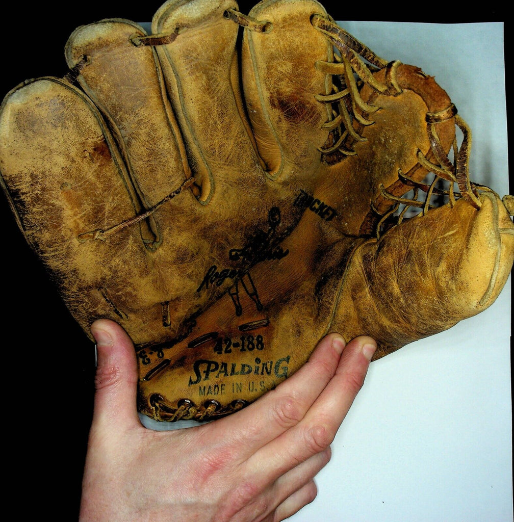 Roger Maris Spalding Glove 42-188 EZ-Flex 1960s Trapocket