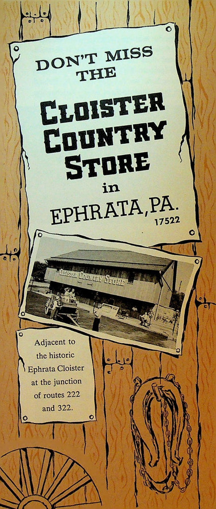 Cloister Country Store Ephrata Pa Travel Brochure0