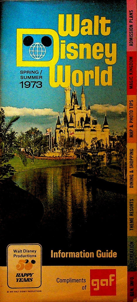 Walt Disney World Information Guide Spring Summer 19730