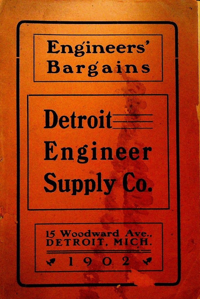 Detroit Engineer Supply Co Catalog 1902 Wrenches Pumps Gauges0