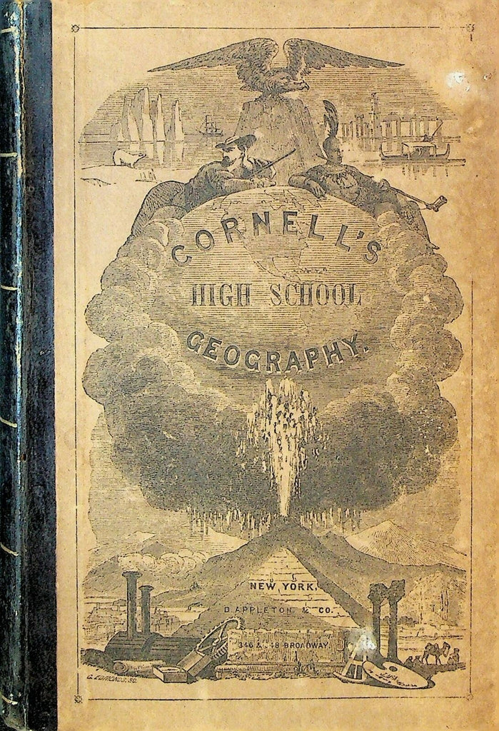 Cornell's High School Geography HC Book 1857 SS Cornell 0
