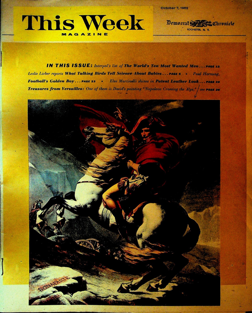 This Week Magazine October 7 1962 Paul Hornung Elsa Martinelli Barbara Harris0