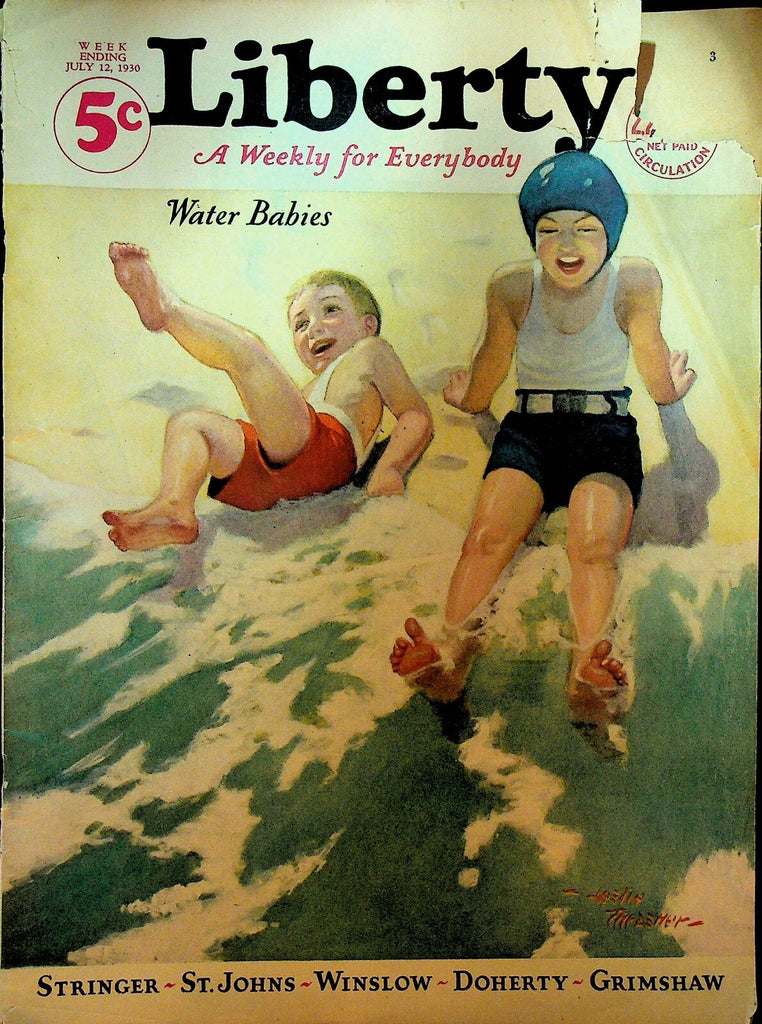 Liberty Magazine July 12 1930 Leslie Thrasher Betty Compson Jeanne Eagels0