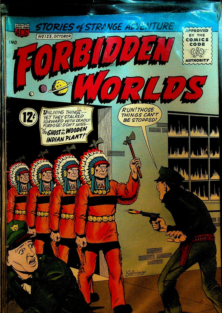 Forbidden Worlds 123 Ghost in the Wooden Indian Plant ACG Comic Book0