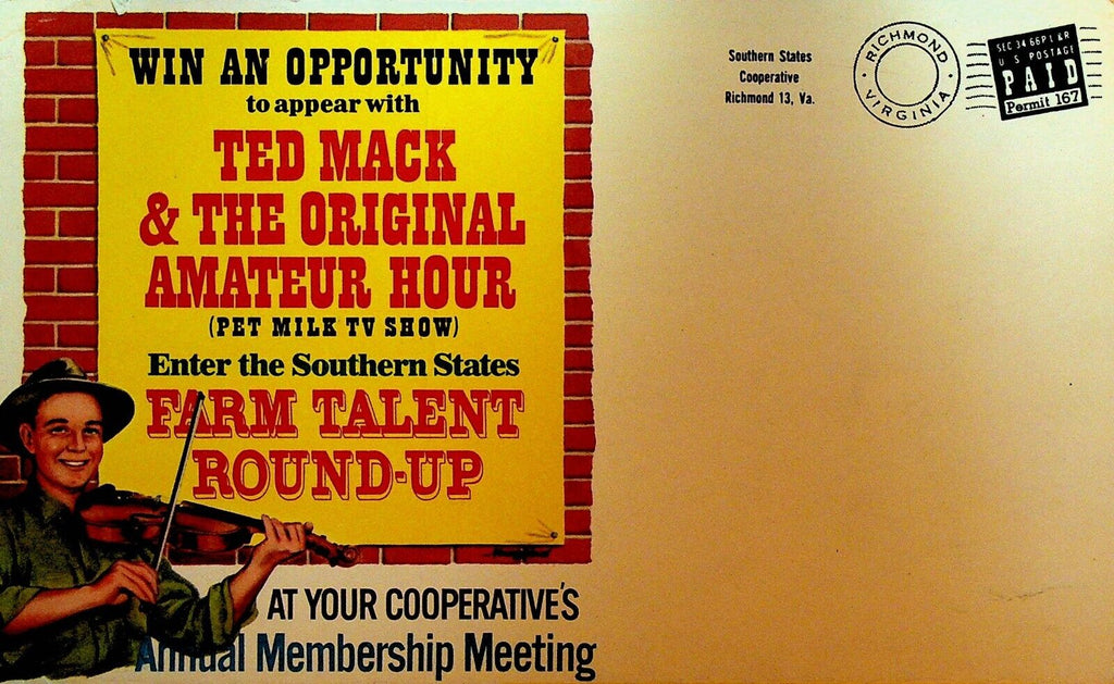 Southern States Cooperative Annual Membership Meeting Brochure 1954 Ted Mack