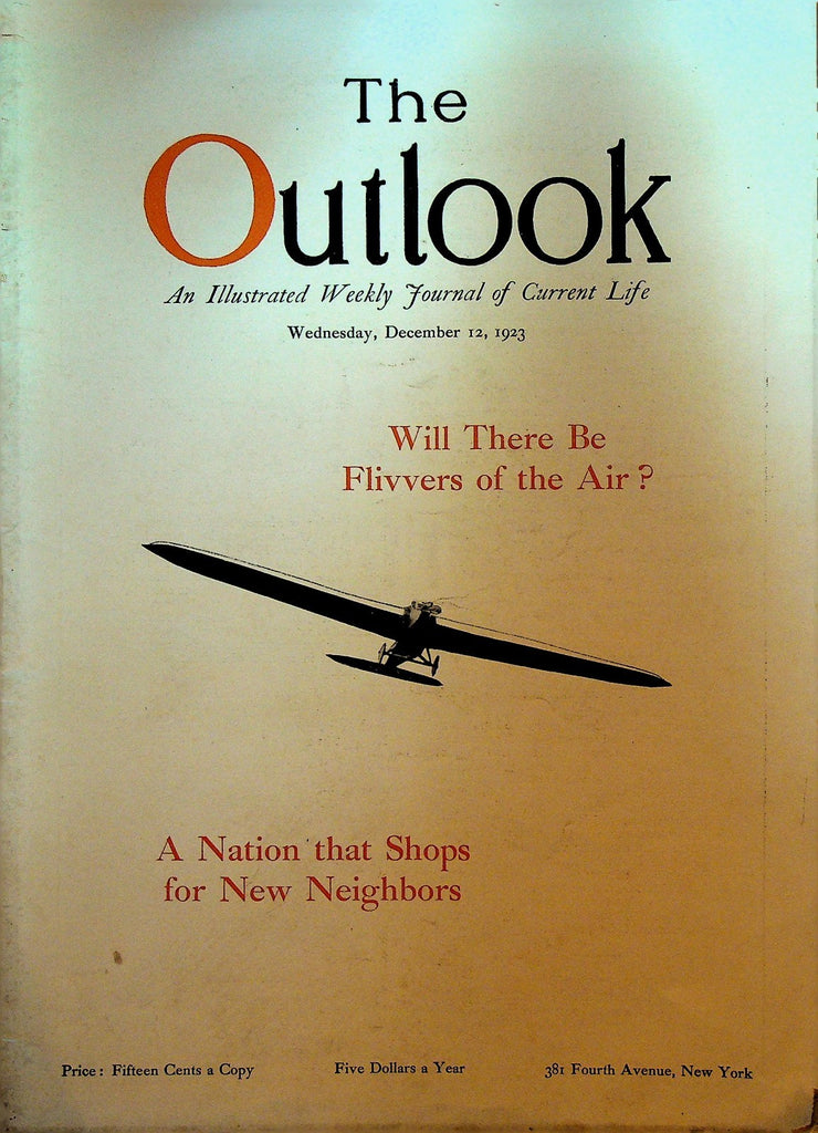 The Outlook December 12 1923 John Clifford Lyman Abbott Walter Hines Page0