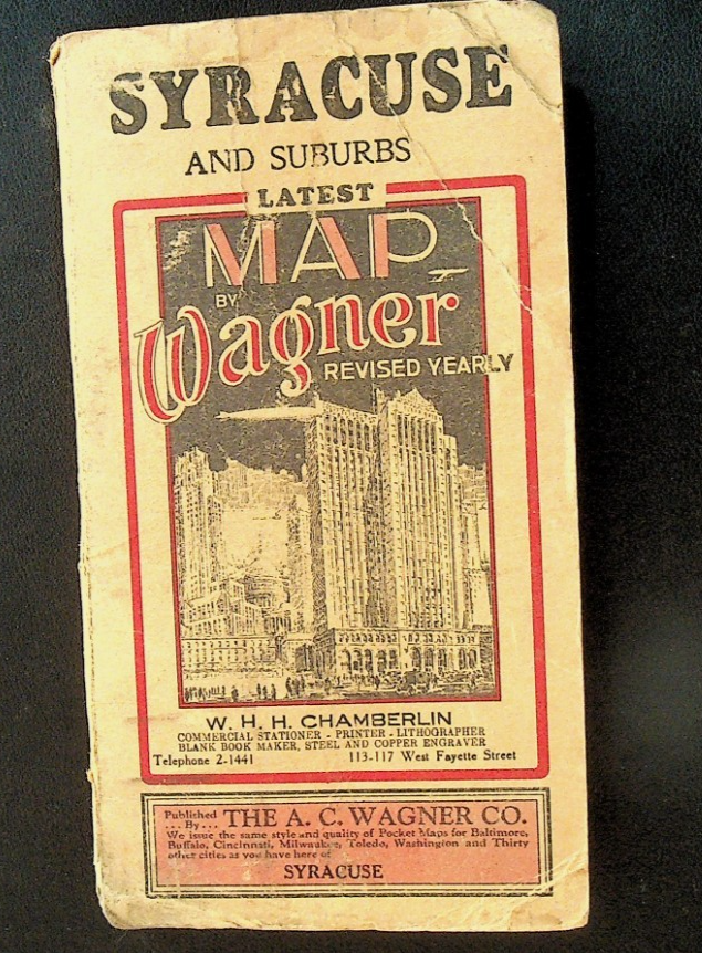 Syracuse & Suburbs Latest Map by AC Wagner Co 1920s0