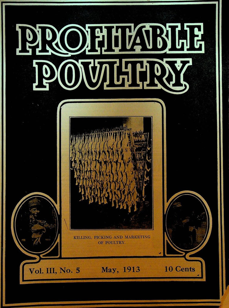 Profitable Poultry Magazine May 1913 Farming Agriculture Picking & Marketing