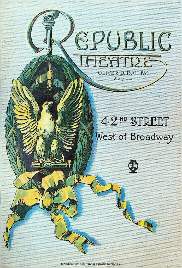 Porgy Program June 4 1928 Republic Theatre NYC Frank Wilson 0
