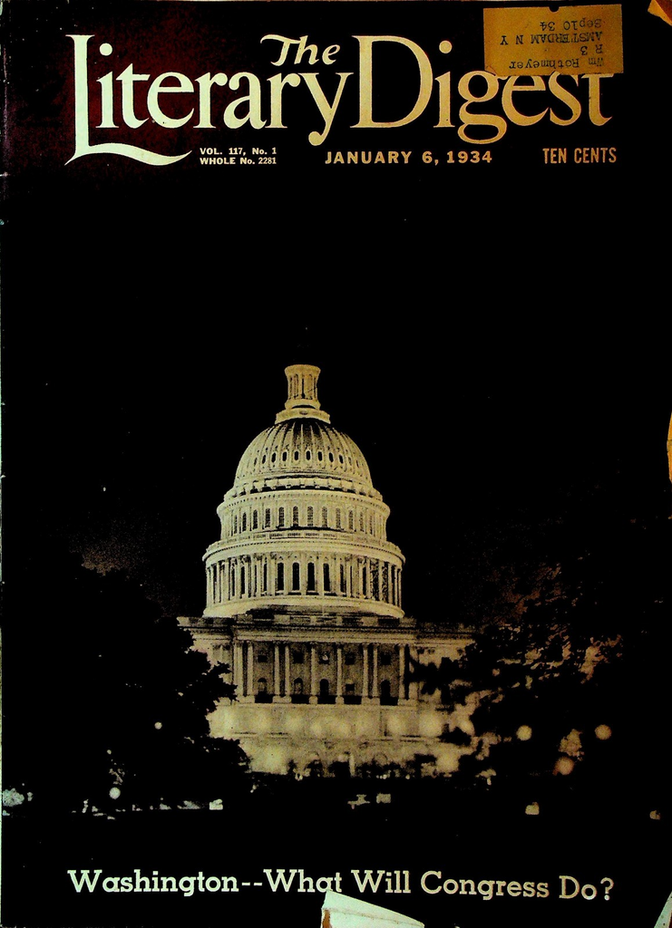 Literary Digest January 6 1934 Emperor Akihito Birth Dalai Lama Joseph Goebbels0