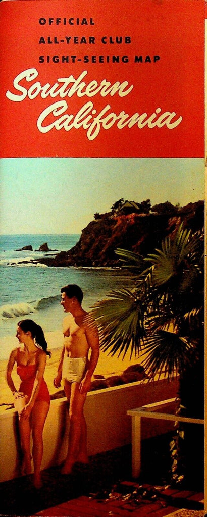 Southern California 1957 Official All Year Club Sight Seeing Map