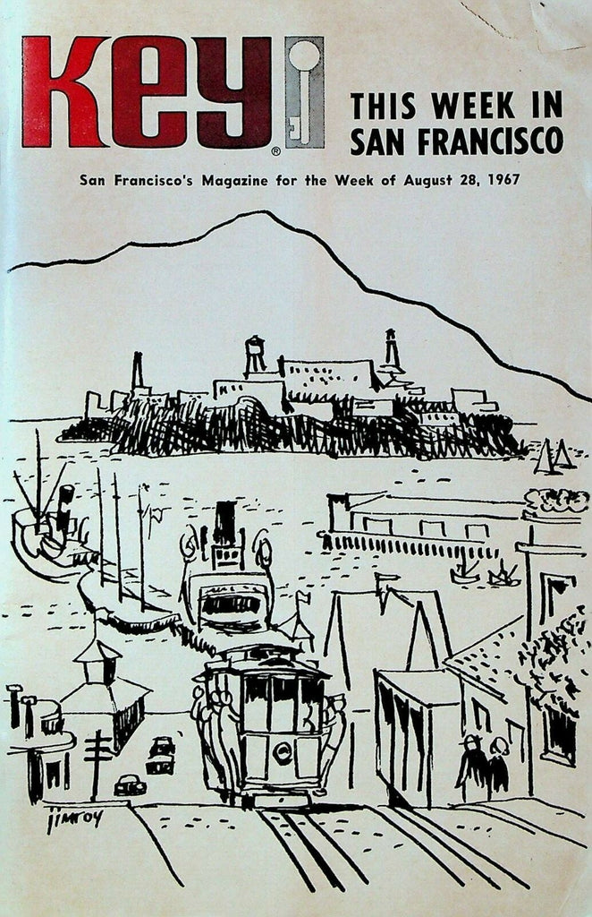 Key This Week in San Francisco Tourist Booklet August 18 1967 Charo Pearl Bailey0