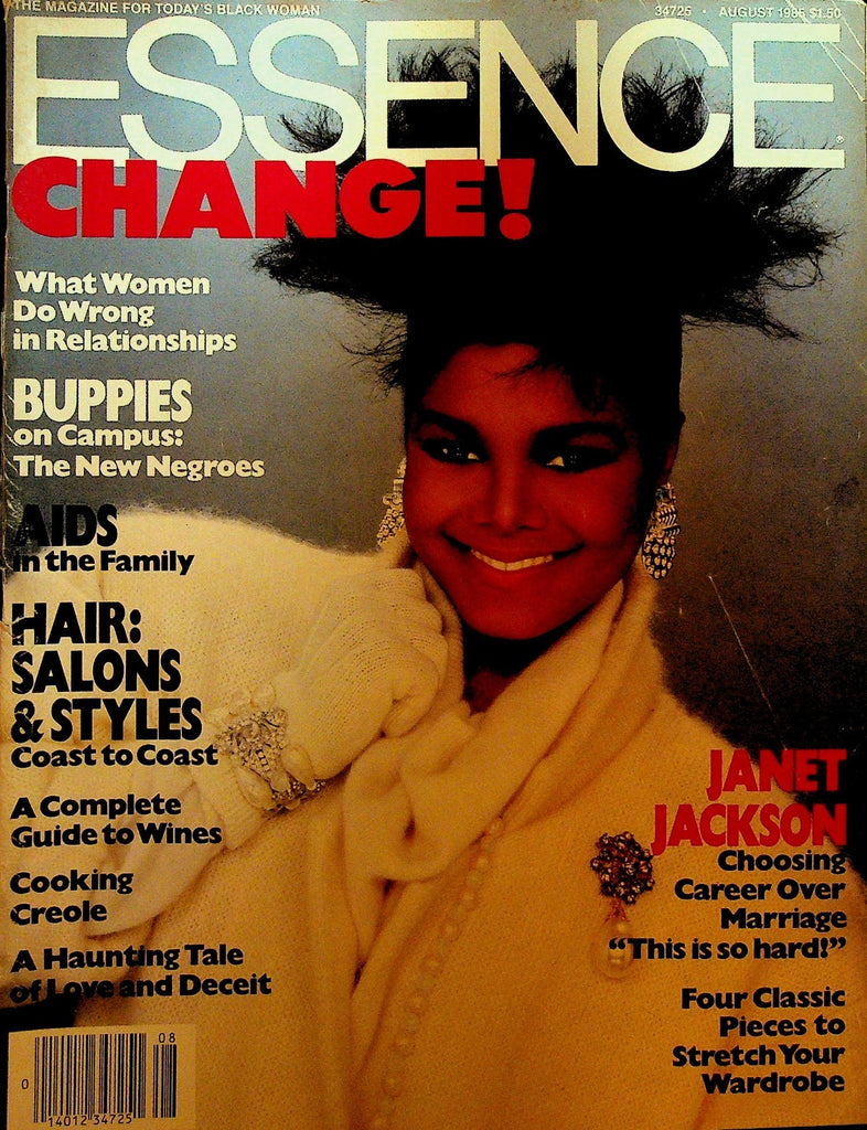 Essence Magazine August 1986 Janet Jackson Jessica Thorpe Davis0