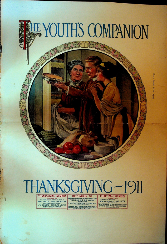 Youth's Companion November 30 1911 Thanksgiving China India Rats Plague0