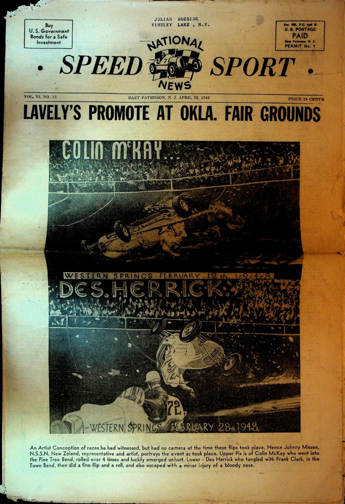 National Speed Sport News April 28 1948 Johnny Missen Colin McKay Frank Clark0