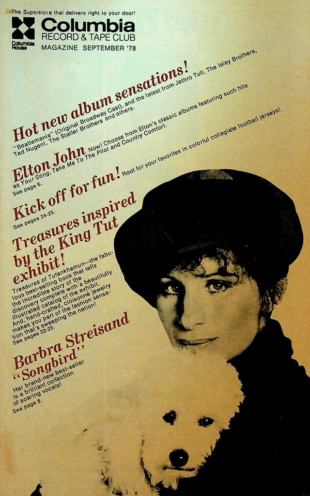 Columbia Record & Tape Club Catalog September 1978 Barbra Streisand Elton John0