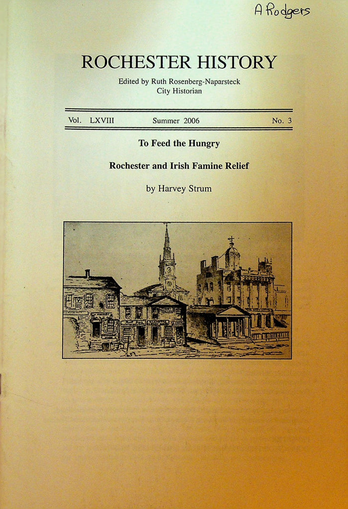 Rochester History NY Summer 2006 Irish Famine Relief0