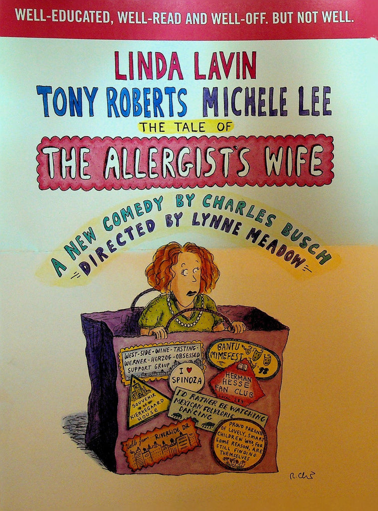 The Allergist's Wife Ad Handbill 2000 Linda Lavin Tony Roberts Michele Lee0