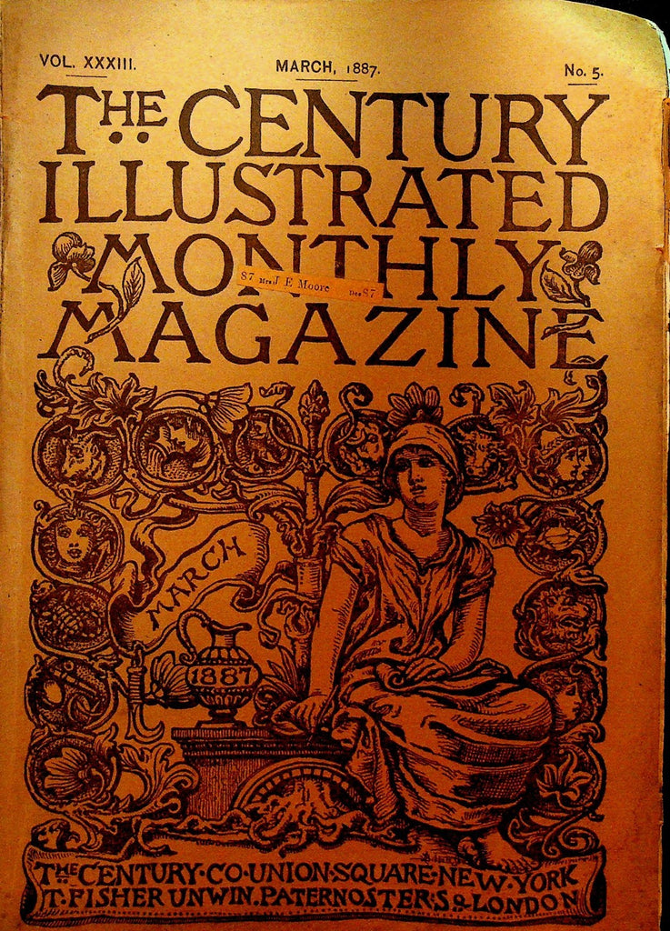 Century Magazine March 1887 Abraham Lincoln Edwin M Stanton Civil War0