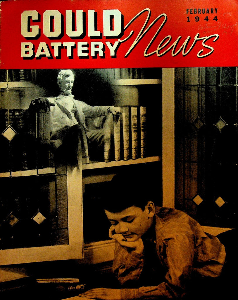 Gould Battery News February 1944 Abraham Lincoln Dime Novels WWII 0