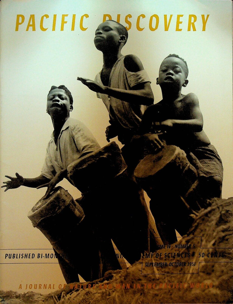 Pacific Discovery Magazine October 1951 Foucault Pendulum Angola Edward S Ross
