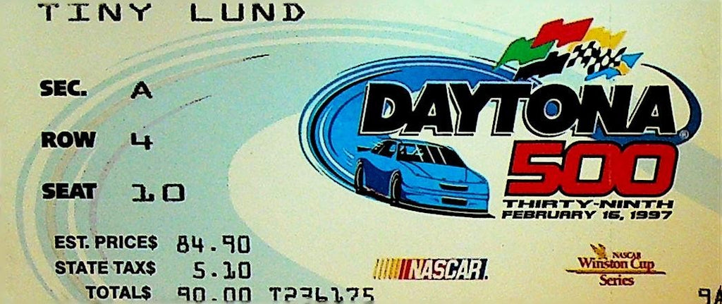 Daytona 500 NASCAR Race Ticket February 15 19970