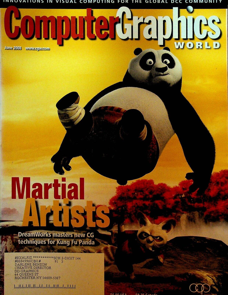 CGW Computer Graphics World Magazine June 2008 Kung Fu Panda Indiana Jones