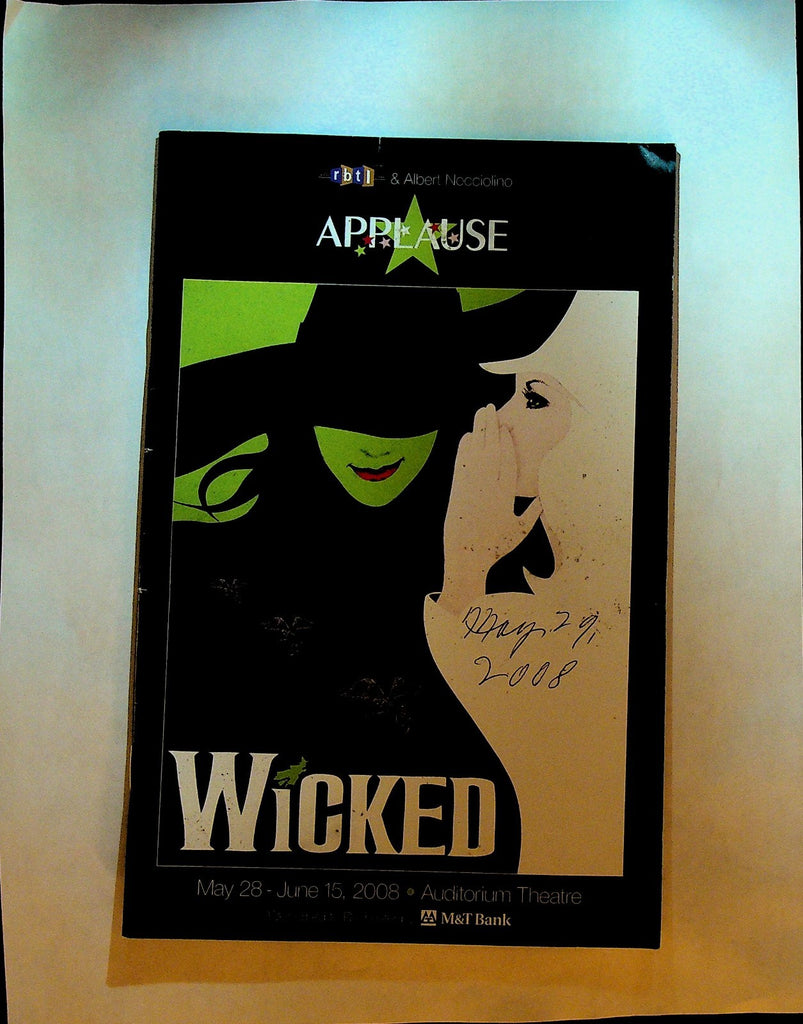Wicked Playbill May 2008 RBTL Rochester NY Carmen Cusack Katie Rose Clarke0