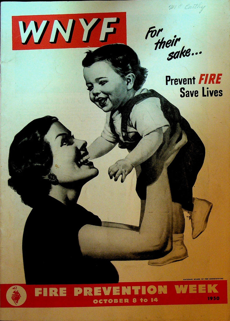 WNYF With New York Firefighters Magazine October 1950 Fire Prevention Week0