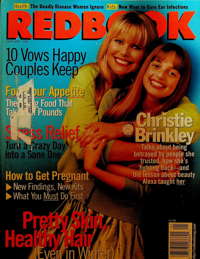 Redbook Magazine January 1998 Christie Brinkley Alexa Ray Joel Teri Hatcher0