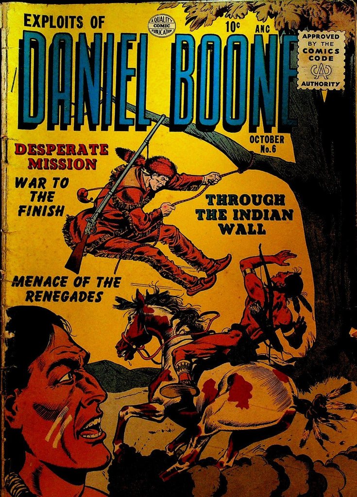 Exploits of Daniel Boone 6 Quality Comics 19560