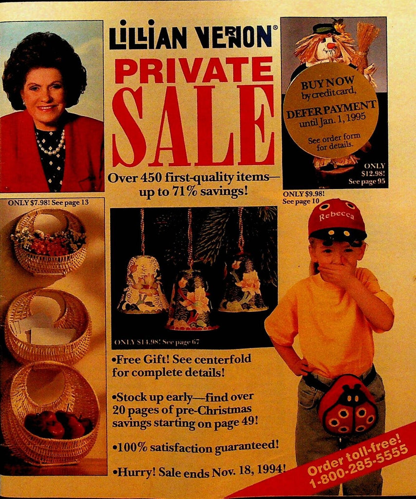 Lillian Vernon Catalog November 1994 Housewares Christmas