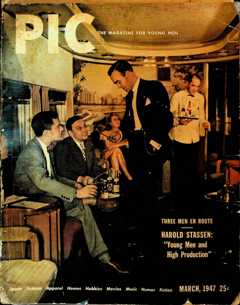 Pic Magazine March 1947 Richard E Bishop Patricia Kirkland Harold Stassen