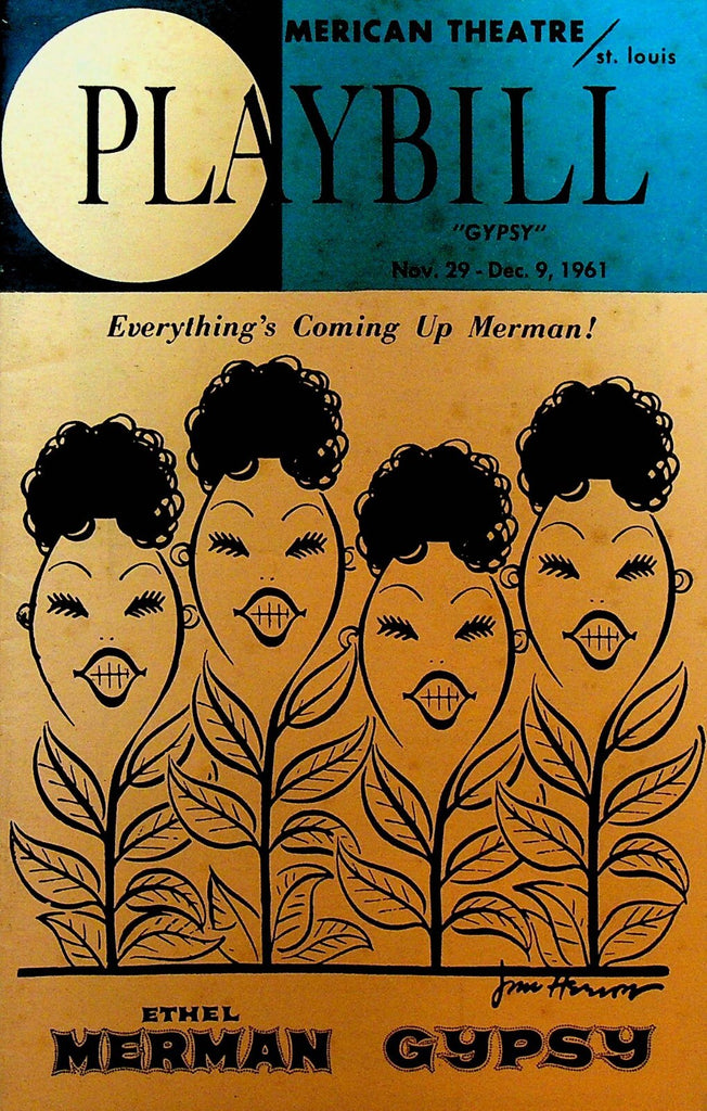 Gypsy Playbill November 29 1961 Ethel Merman Alfred Sandor Julia Ross0