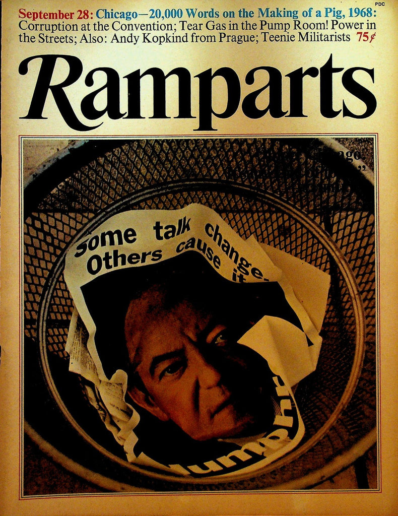 Ramparts Magazine September 28 1968 Herbert Humphrey Chicago Prague0