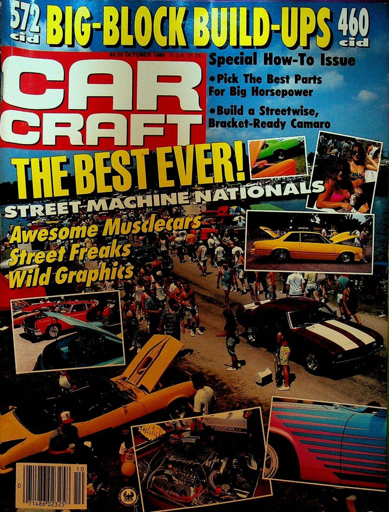 Car Craft Magazine October 1989 Street Machine Nationals Camaro Mustang Mopar