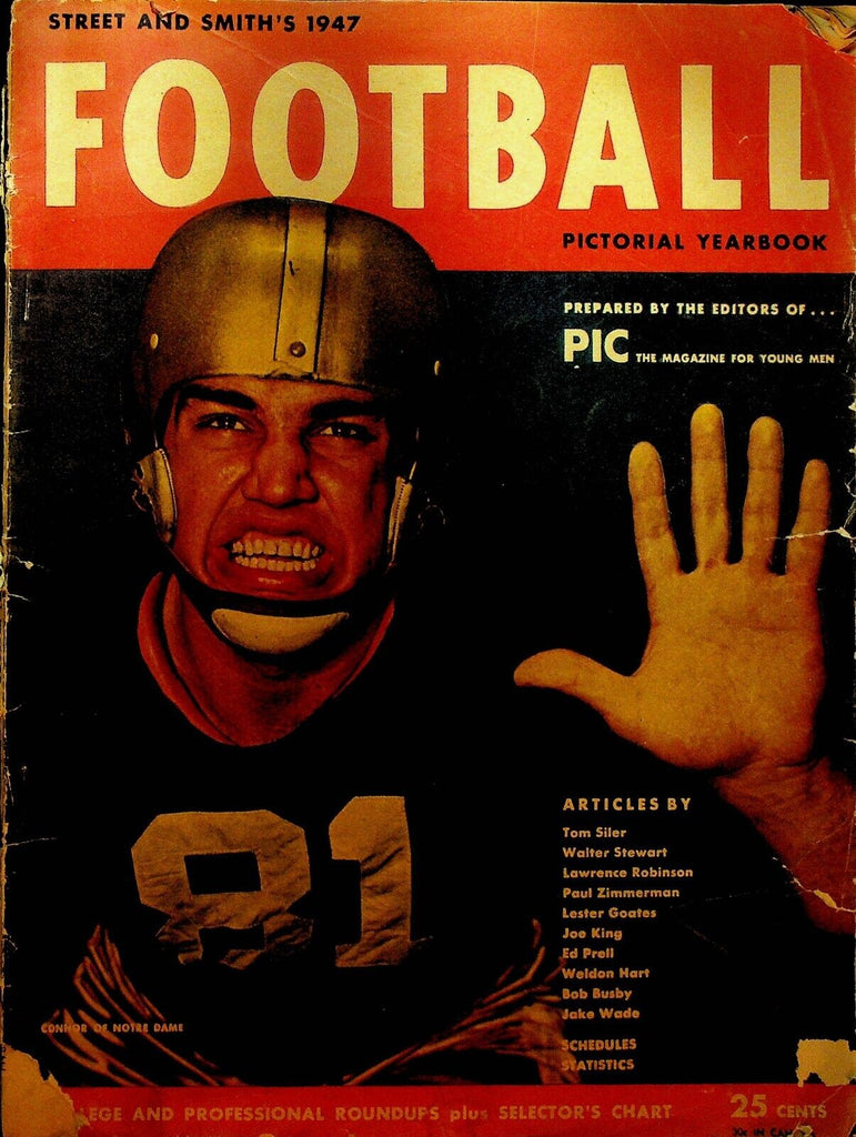 Street & Smith's Football Pictorial Yearbook 1947 George Connor Notre Dame