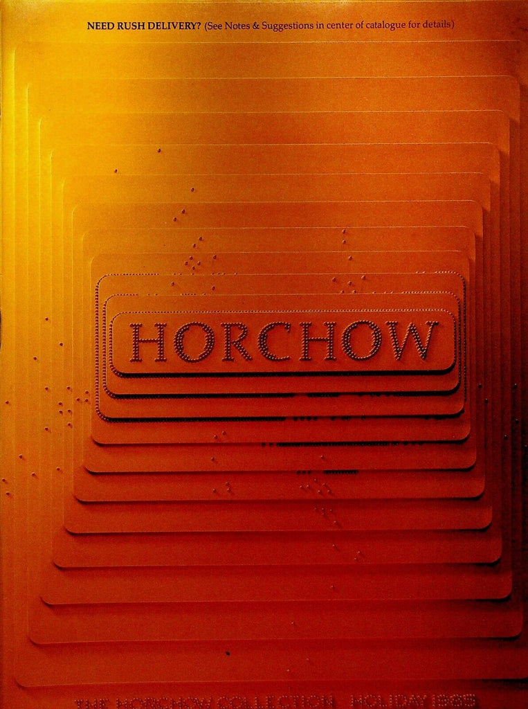 Horchow Catalog Holiday 1985 Fashion Holidays