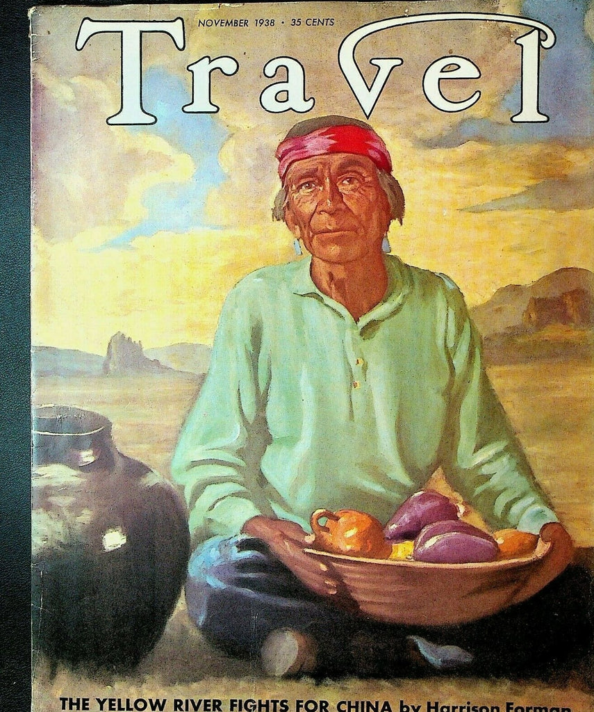 Travel Magazine November 1938 China Yellow River New York Subway Bobby Gorilla0