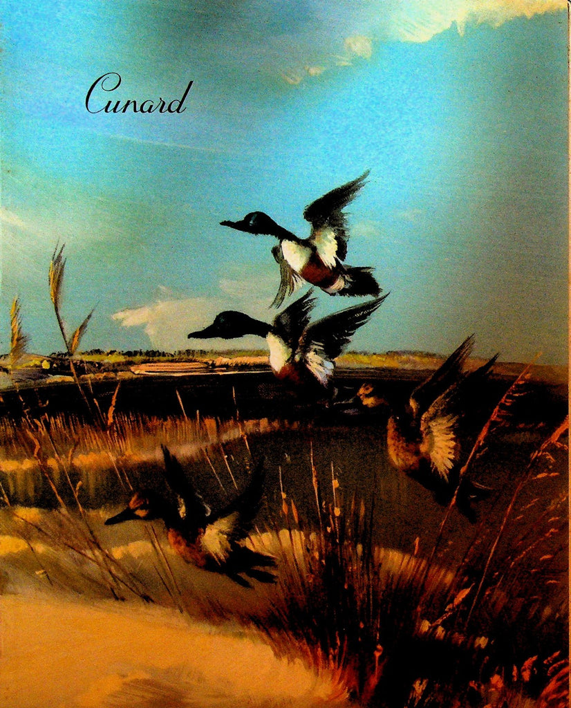 Cunard RMS Queen Elizabeth Dinner Menu October 12 19620