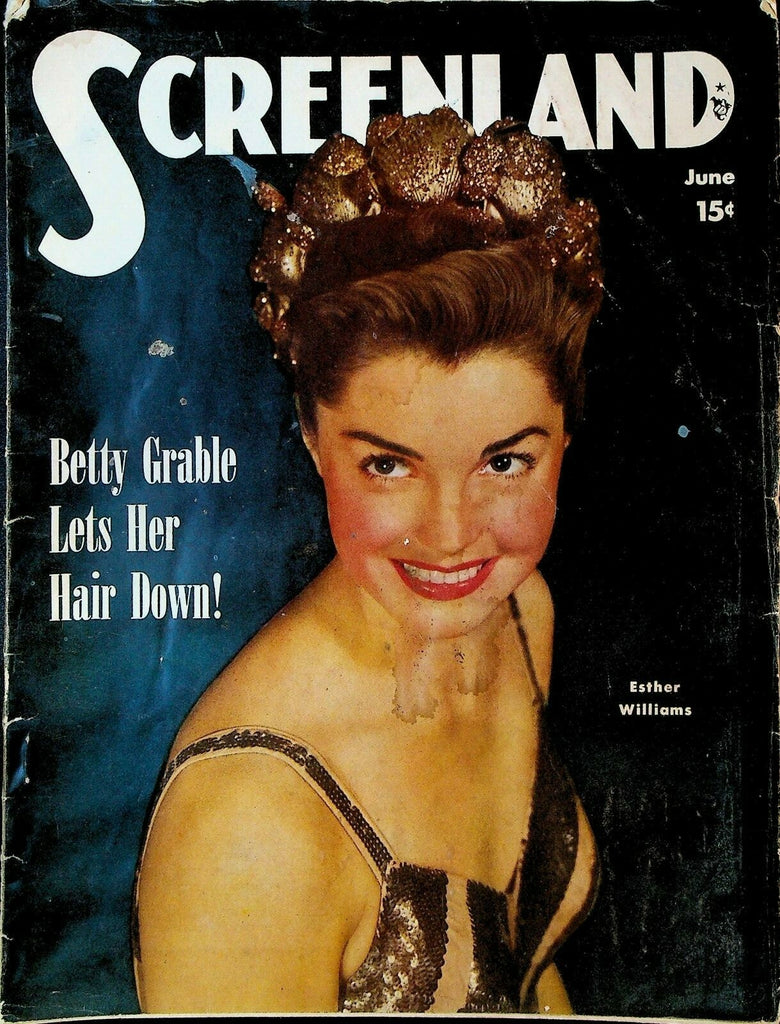 Screenland June 1949 Esther Williams Elizabeth Taylor Errol Flynn Fred Astaire0