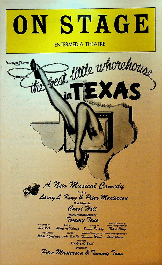 Best Little Whorehouse in Texas Playbill 1978 Pamela Blair Carol Chambers0