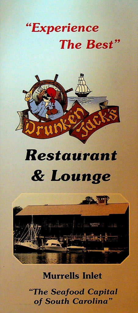 Drunken Jack's Restaurant & Lounge Brochure Murrells Inlet SC0