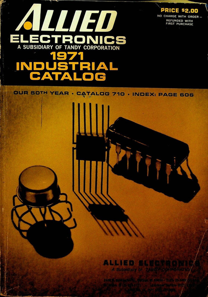 Allied Electronics 1971 Industrial Catalog Resistors Relays Equipment Tubes
