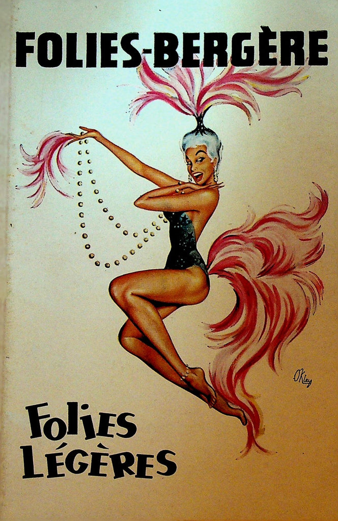 Folies Bergere Legeres Program 1958 Frederic Rey Yvonne Menard Maia Jusanova0