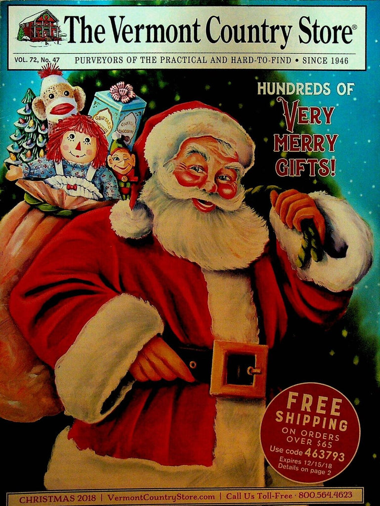 Vermont Country Store Catalog Christmas 2018 Santa Claus Raggedy Ann