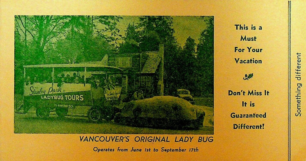 Vancouver's Original Lady Bug Canada Fred Rexstrew Brochure