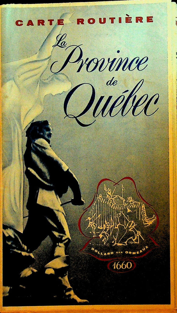 The Province of Quebec Canada Map 19600